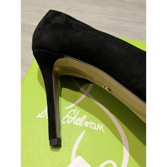 Sam Edelman Hazel Black Suede Heels size 7.5 - Picture 5 of 9